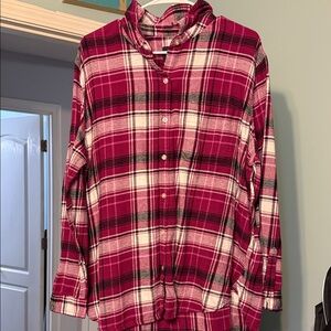 GAP Red and Black Plaid Shirt